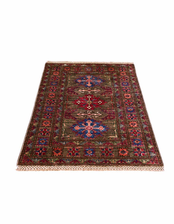 Detail image of 2' x 3' 1 Hand Knotted Kazak Rug
