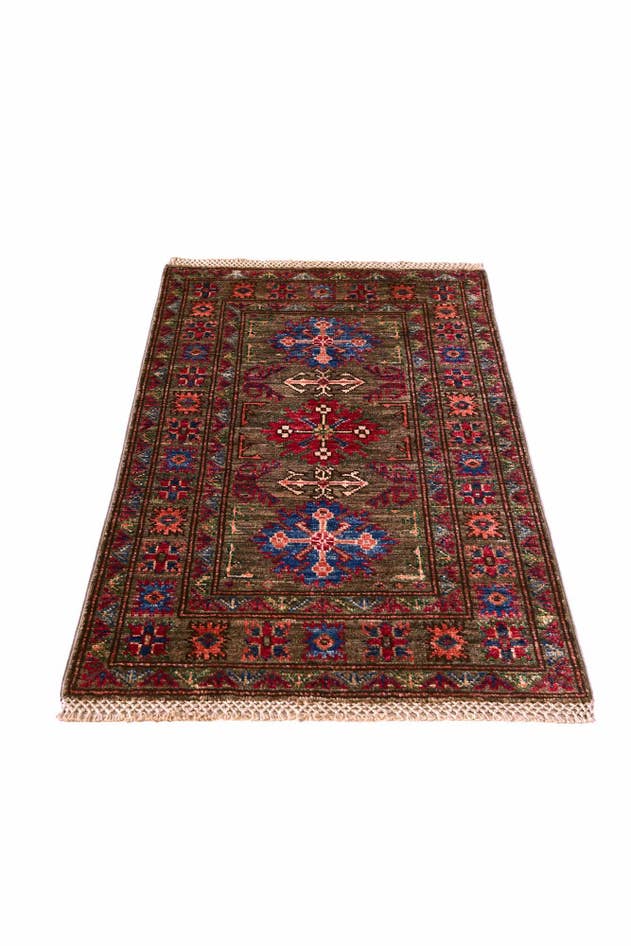 Detail image of 2' x 3' 1 Hand Knotted Kazak Rug