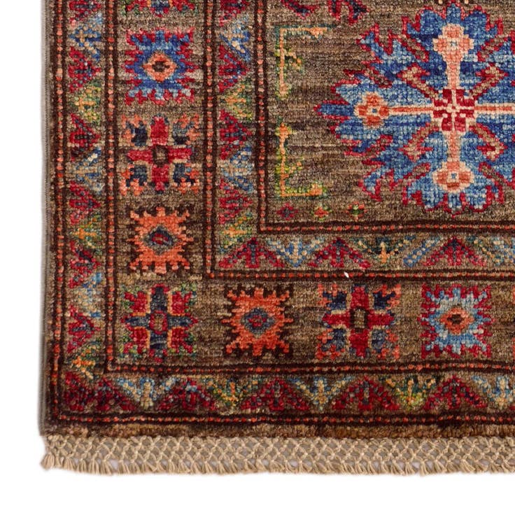 Detail image of 2' x 3' 1 Hand Knotted Kazak Rug