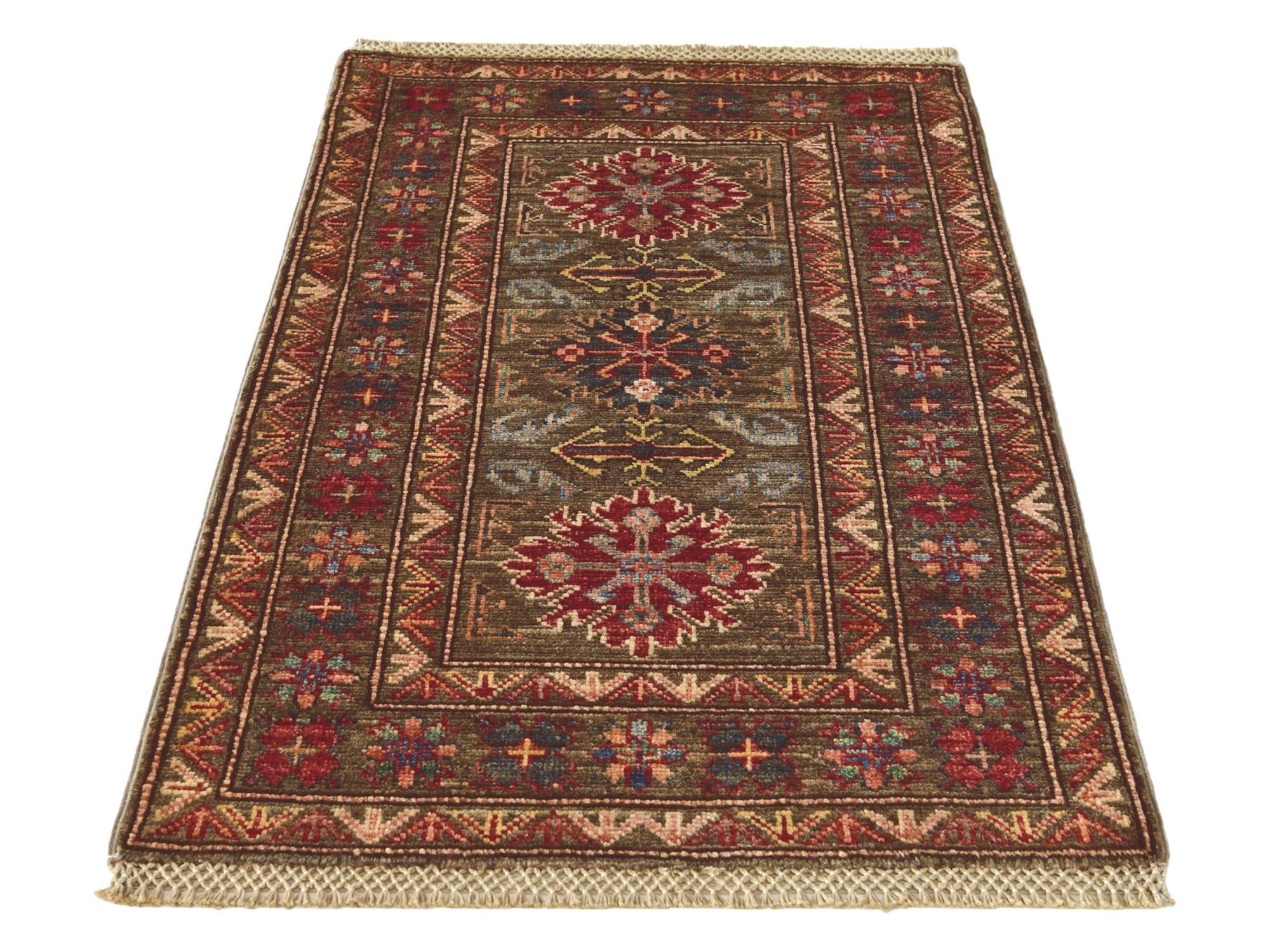 2' 2 x 3' 3 Hand Knotted Kazak Rug