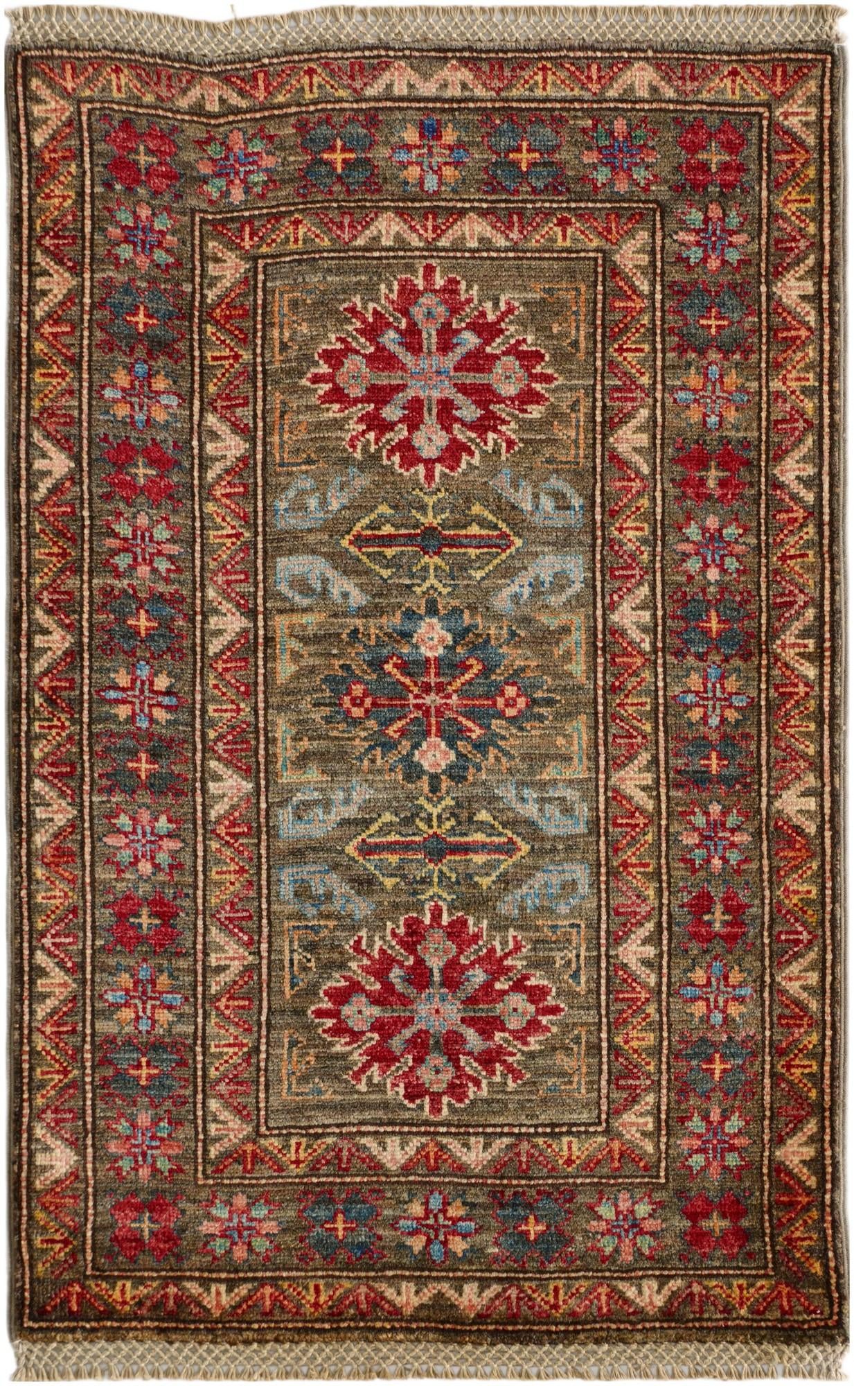 2' 2 x 3' 3 Hand Knotted Kazak Rug