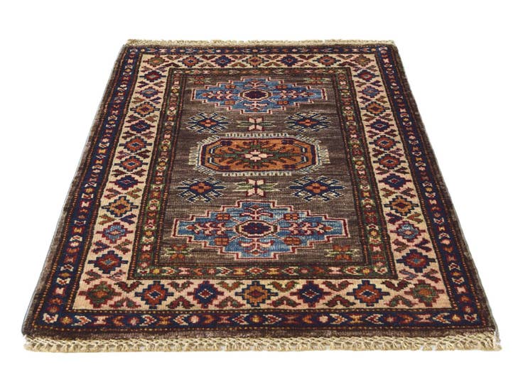 Detail image of 2' 1 x 2' 11 Hand Knotted Kazak Rug