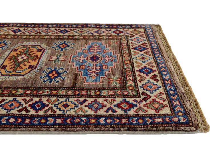 Detail image of 2' 1 x 2' 11 Hand Knotted Kazak Rug