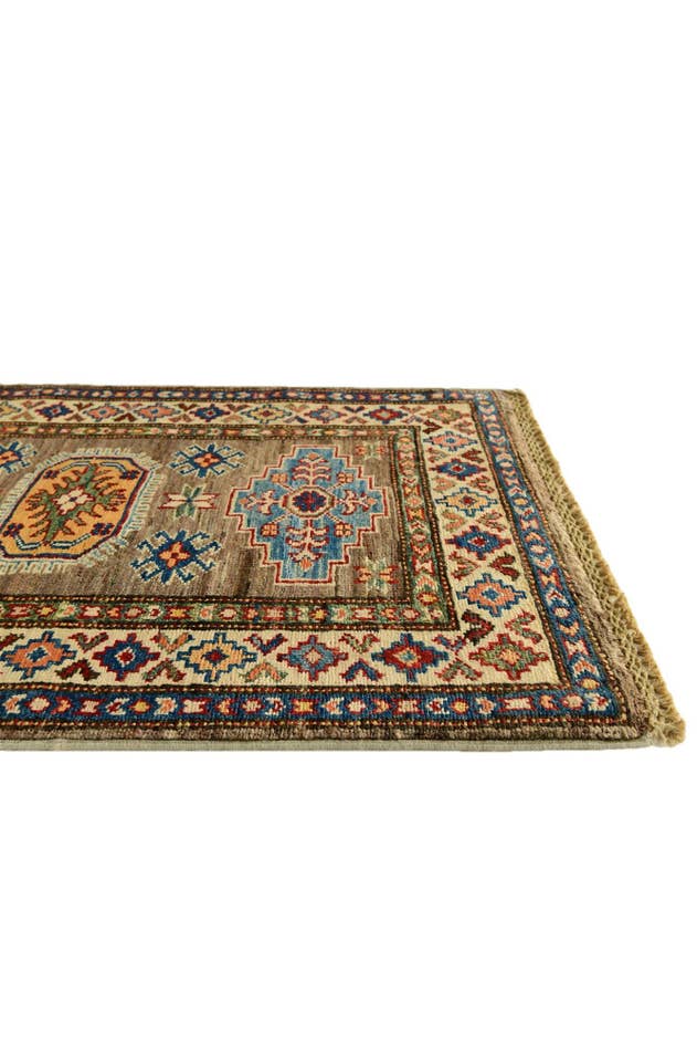 Detail image of 2' 1 x 2' 11 Hand Knotted Kazak Rug