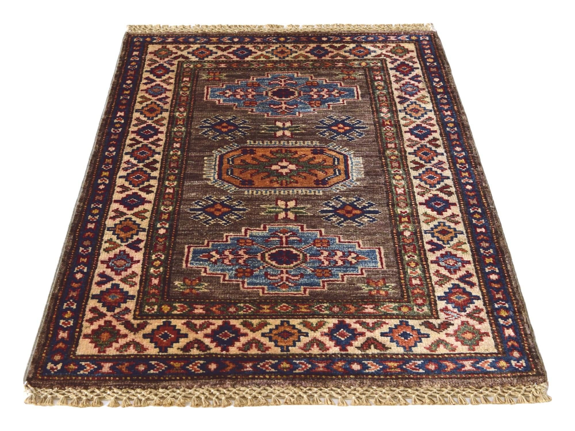 2' x 2' 11 Hand Knotted Kazak Rug
