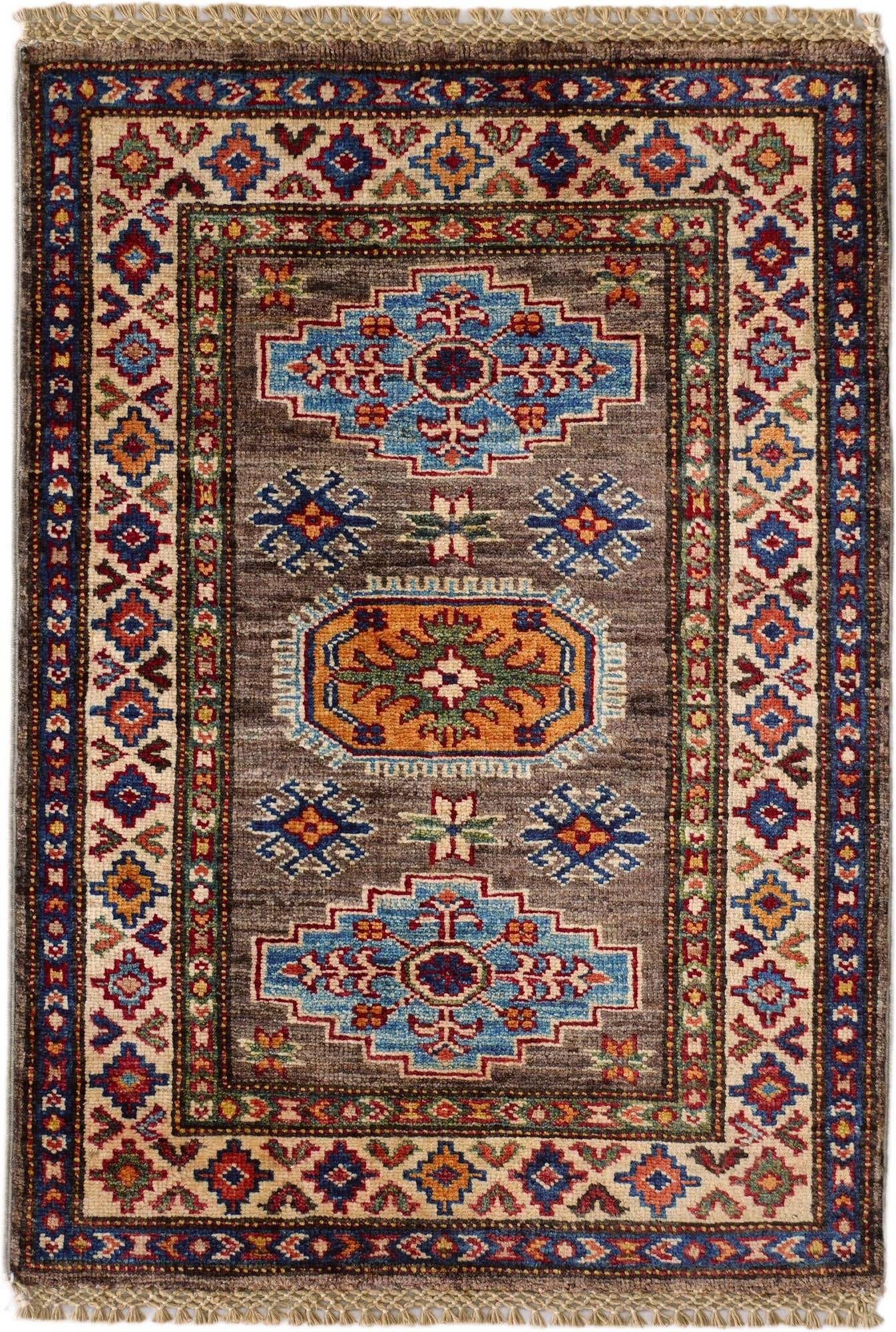 2' x 2' 11 Hand Knotted Kazak Rug