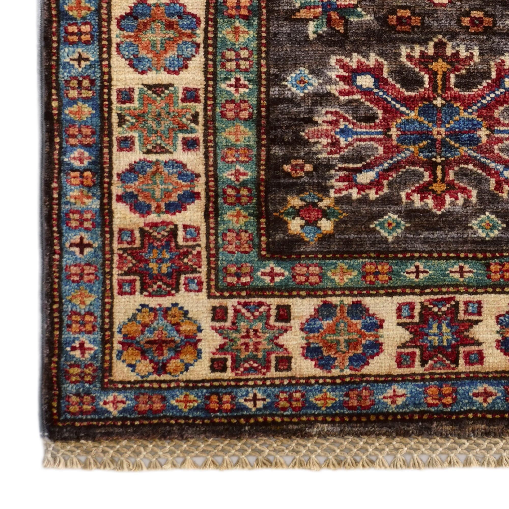 2' 2 x 3' 1 Hand Knotted Kazak Rug