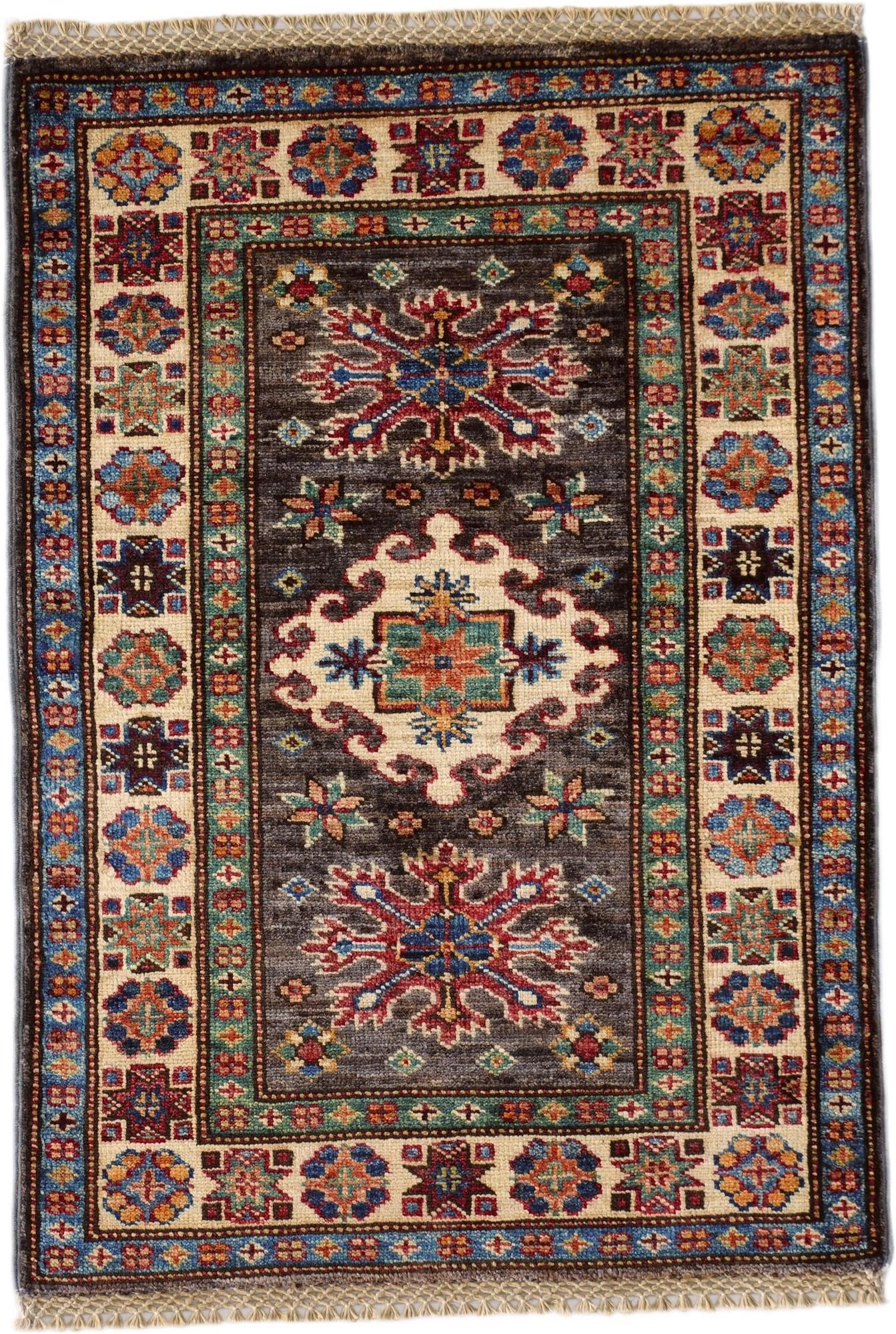 2' 2 x 3' 1 Hand Knotted Kazak Rug