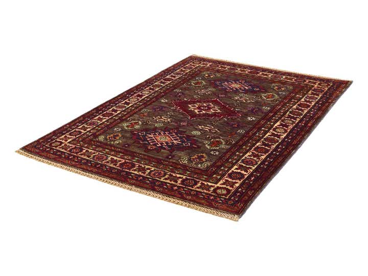 3' 5 x 5' Hand Knotted Kazak Rug