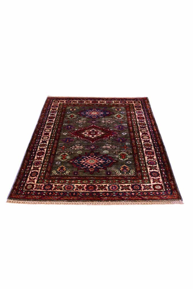 3' 5 x 5' Hand Knotted Kazak Rug