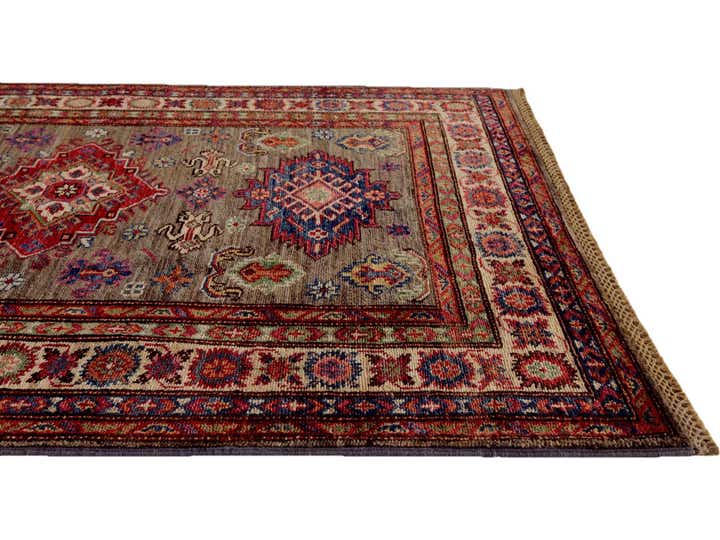3' 5 x 5' Hand Knotted Kazak Rug