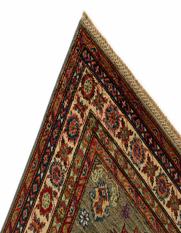 Detail image of 3' 5 x 5' Hand Knotted Kazak Rug