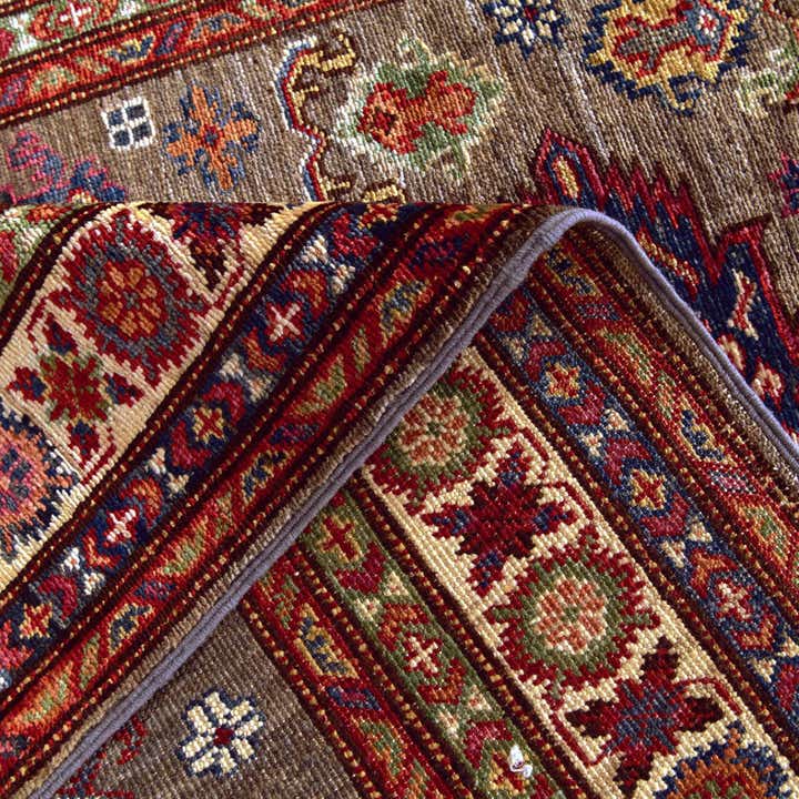 3' 5 x 5' Hand Knotted Kazak Rug
