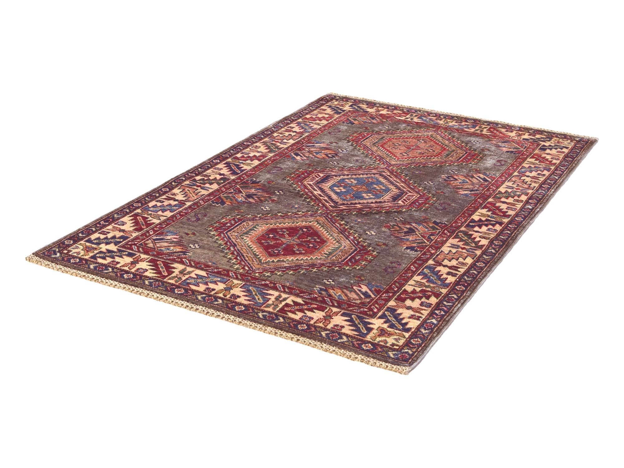 3' 4 x 5' 3 Hand Knotted Kazak Rug