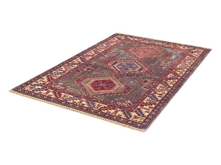 3' 4 x 5' 3 Hand Knotted Kazak Rug