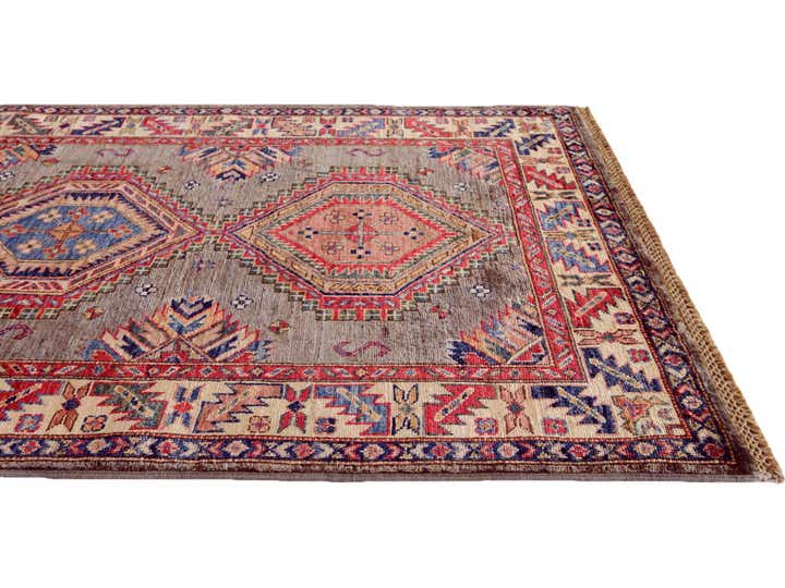 3' 4 x 5' 3 Hand Knotted Kazak Rug