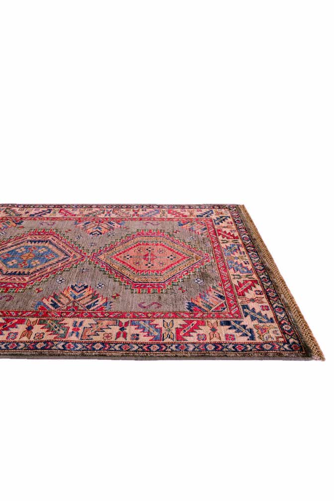 3' 4 x 5' 3 Hand Knotted Kazak Rug