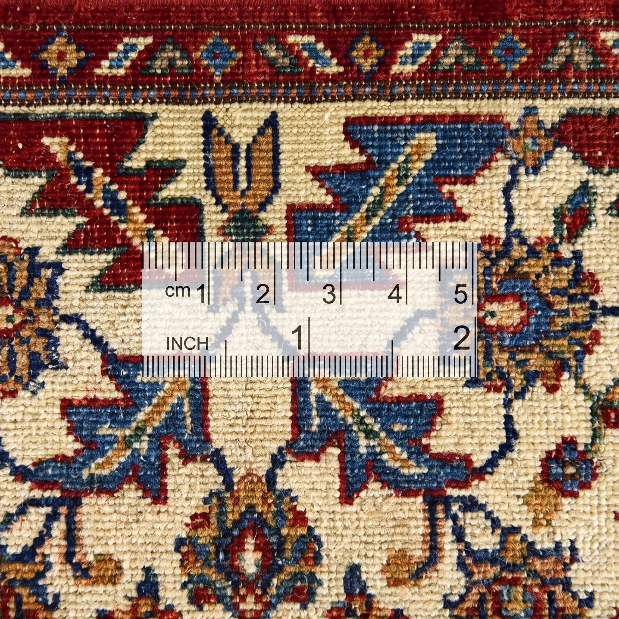 3' 4 x 5' 3 Hand Knotted Kazak Rug