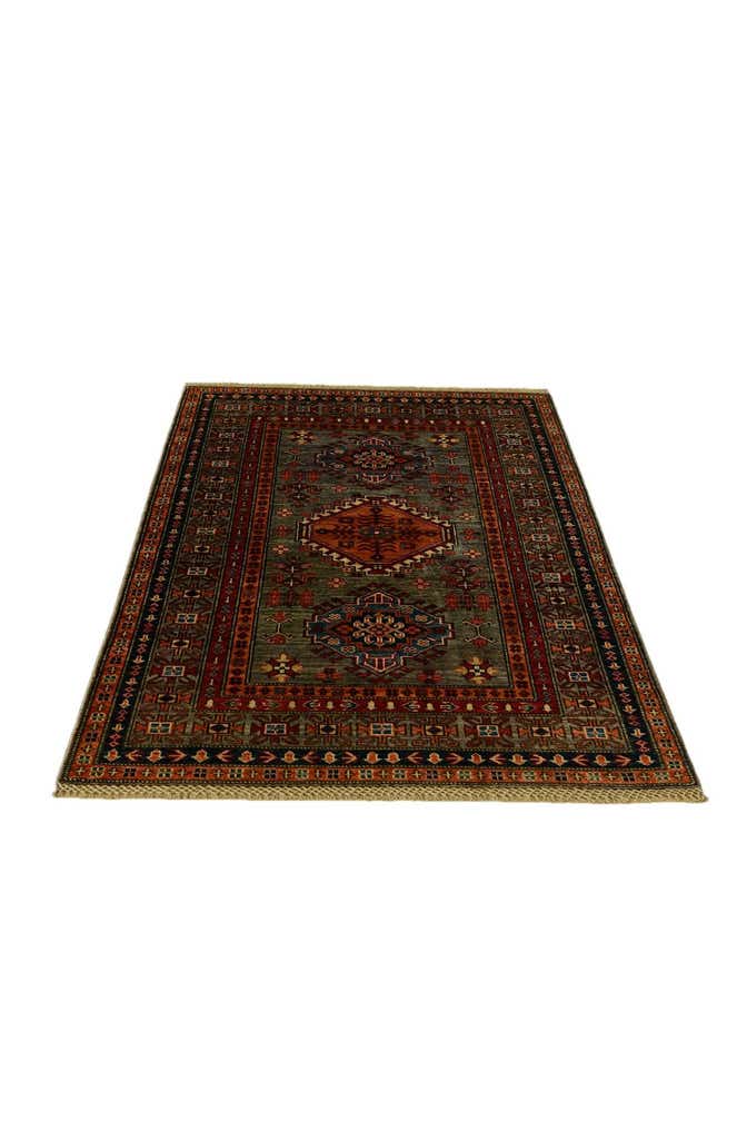 3' 4 x 5' 1 Hand Knotted Kazak Rug