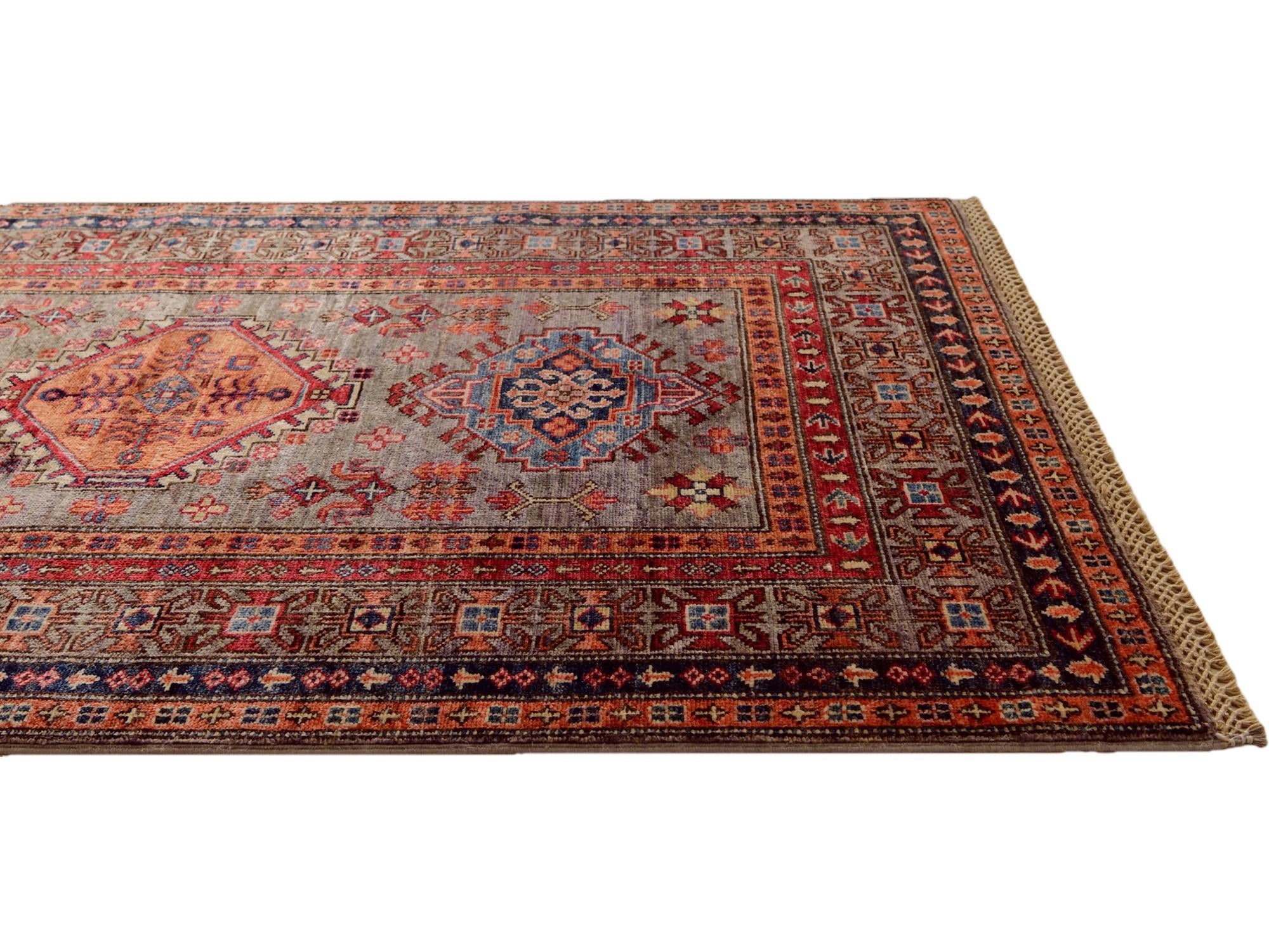 3' 4 x 5' 1 Hand Knotted Kazak Rug