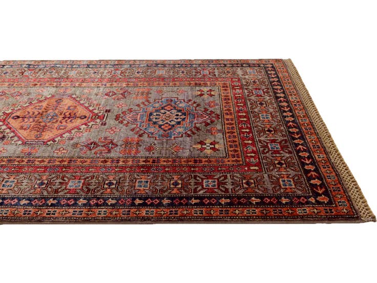 Detail image of 3' 4 x 5' 1 Hand Knotted Kazak Rug