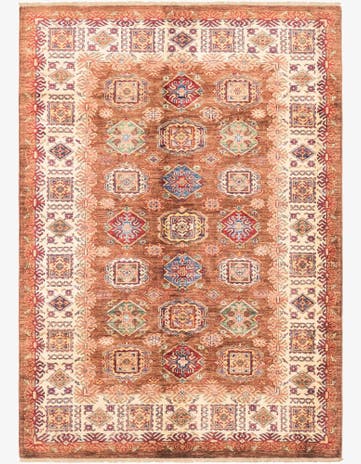 5' 6 x 7' 10 Hand Knotted Kazak Oriental Rug