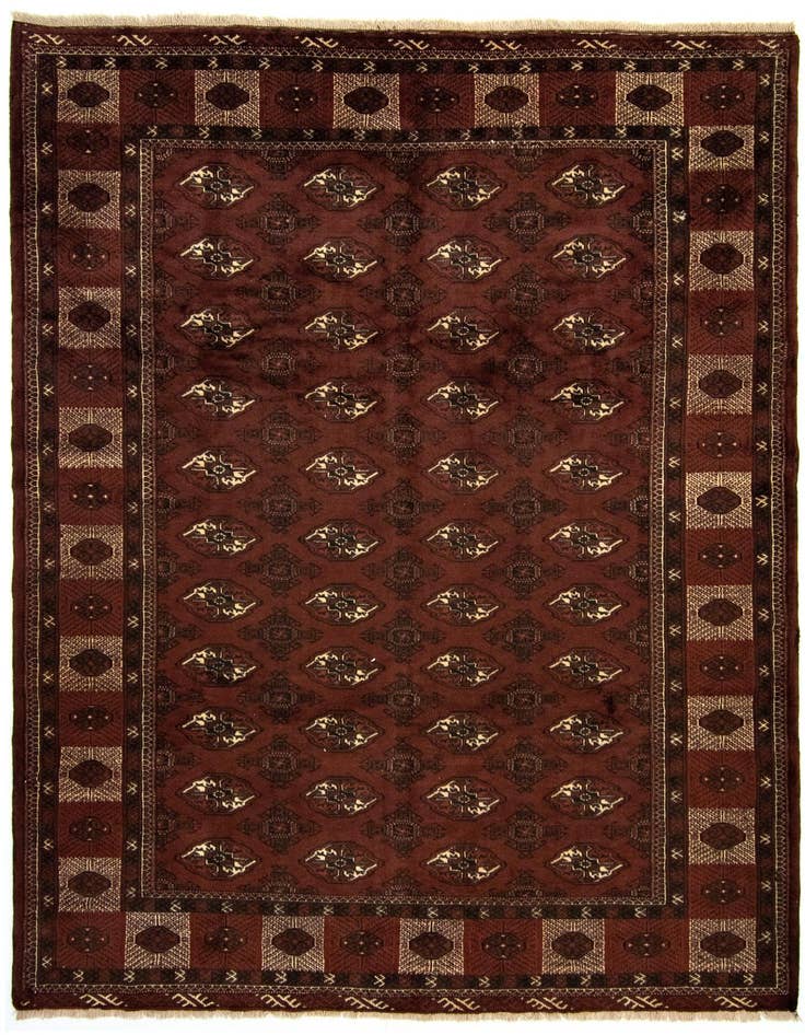 Detail image of 6' 9 x 8' 11 Hand Knotted Khurasan Persian Wool Rug
