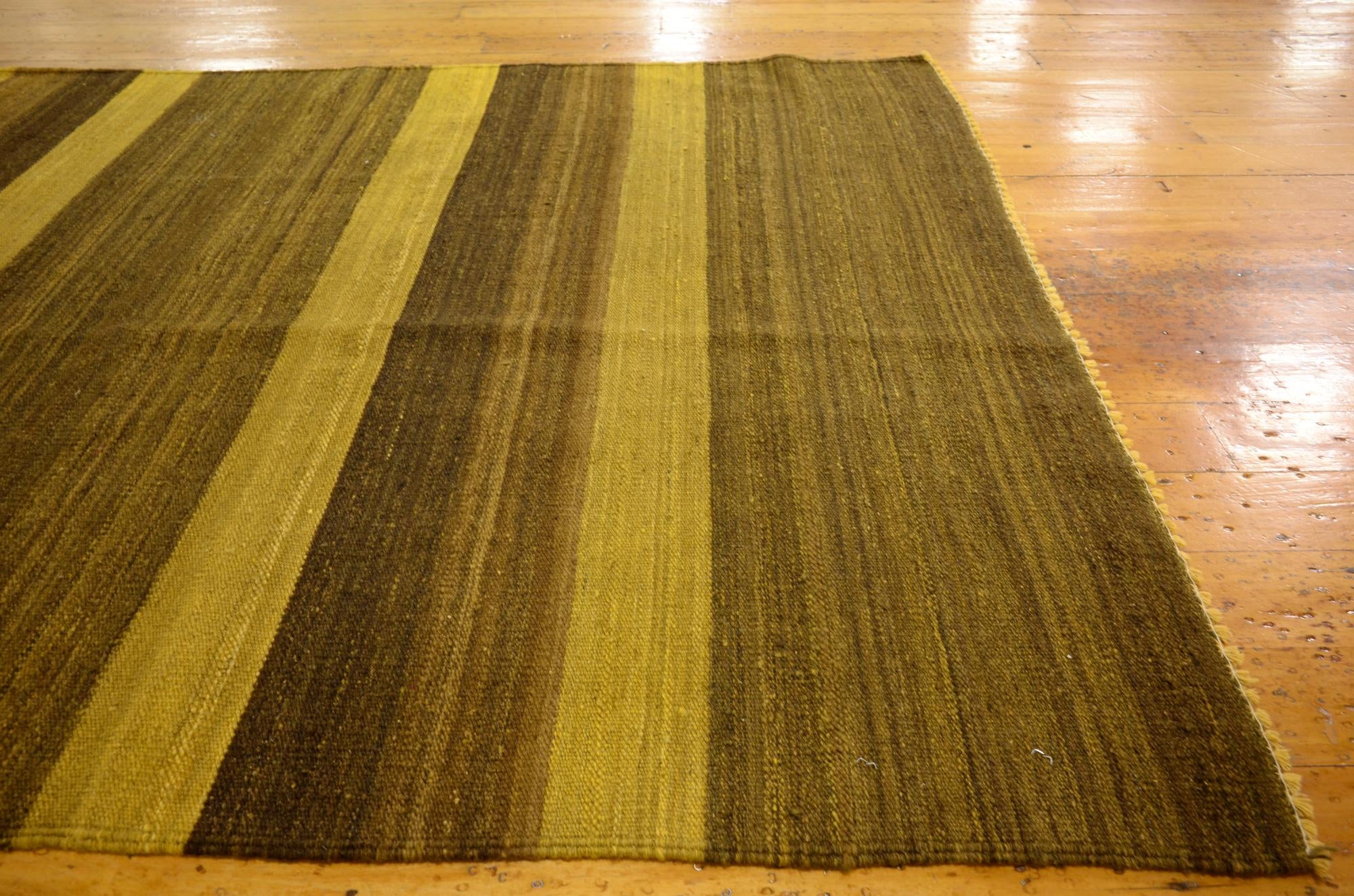 4' 1 x 5' 10 Hand Woven Kilim Afghan Wool Rug