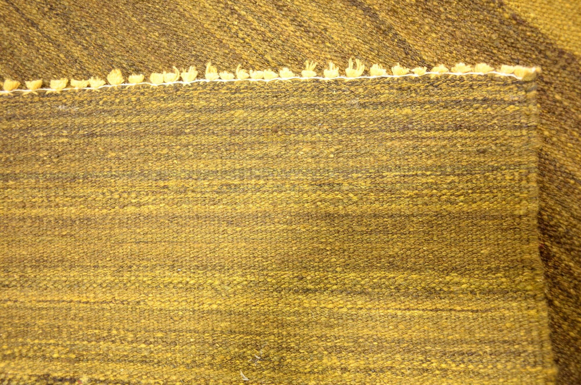 4' 1 x 5' 10 Hand Woven Kilim Afghan Wool Rug