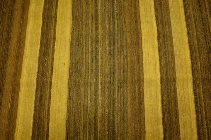 4' 1 x 5' 8 Hand Woven Kilim Afghan Wool Rug