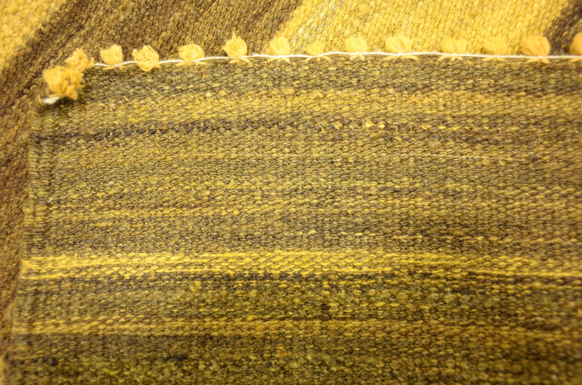 4' 1 x 5' 8 Hand Woven Kilim Afghan Wool Rug