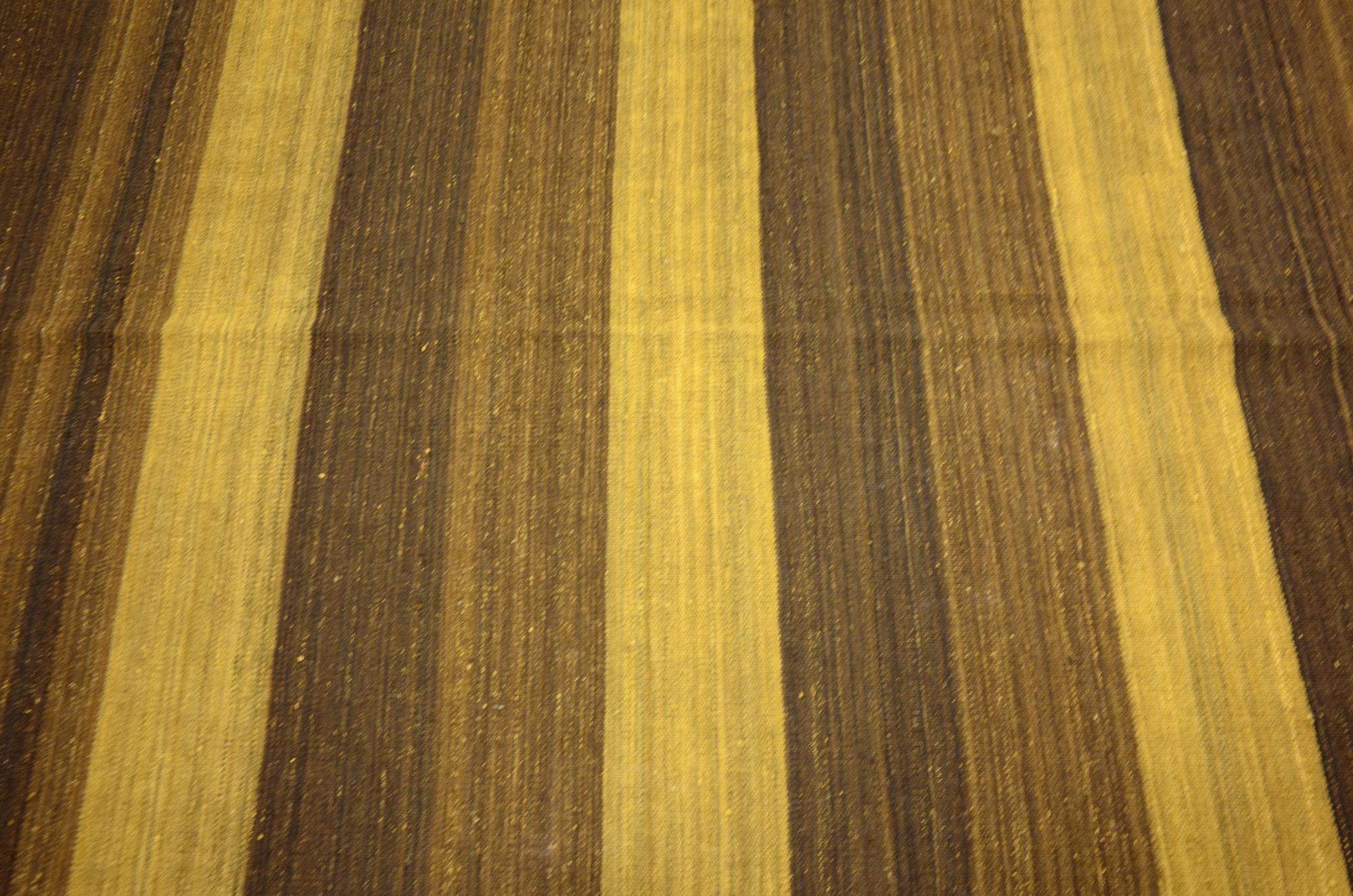 5' 1 x 6' 11 Hand Woven Kilim Afghan Wool Rug