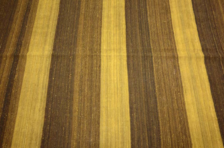 Detail image of 5' 1 x 6' 11 Hand Woven Kilim Afghan Wool Rug