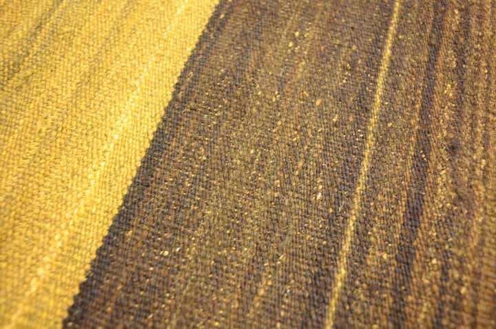 5' 1 x 6' 11 Hand Woven Kilim Afghan Wool Rug