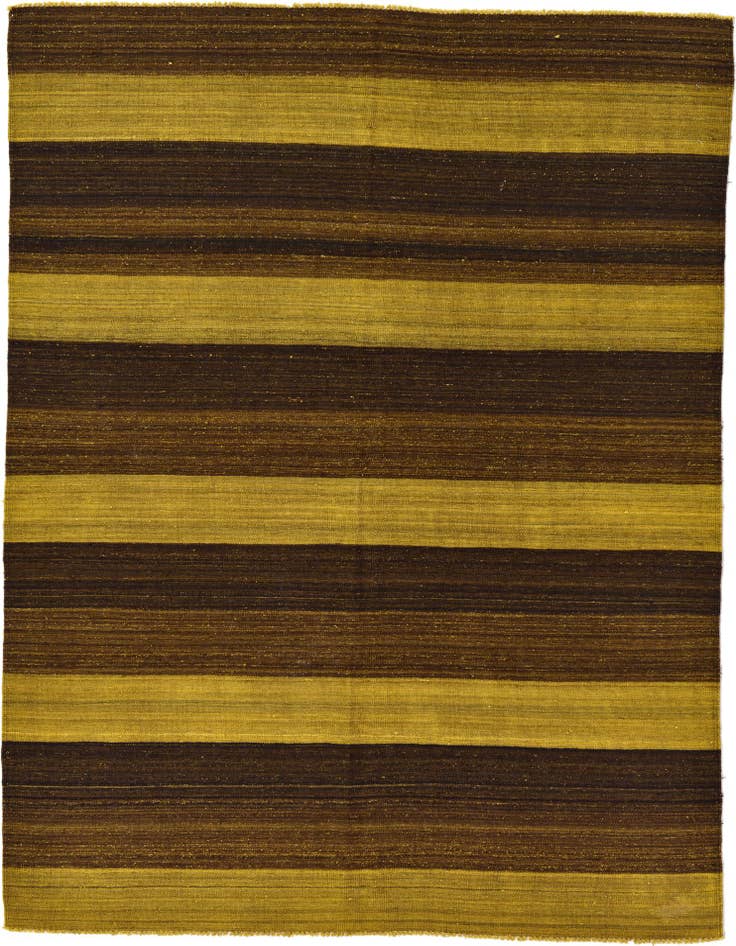 Detail image of 5' 1 x 6' 11 Hand Woven Kilim Afghan Wool Rug