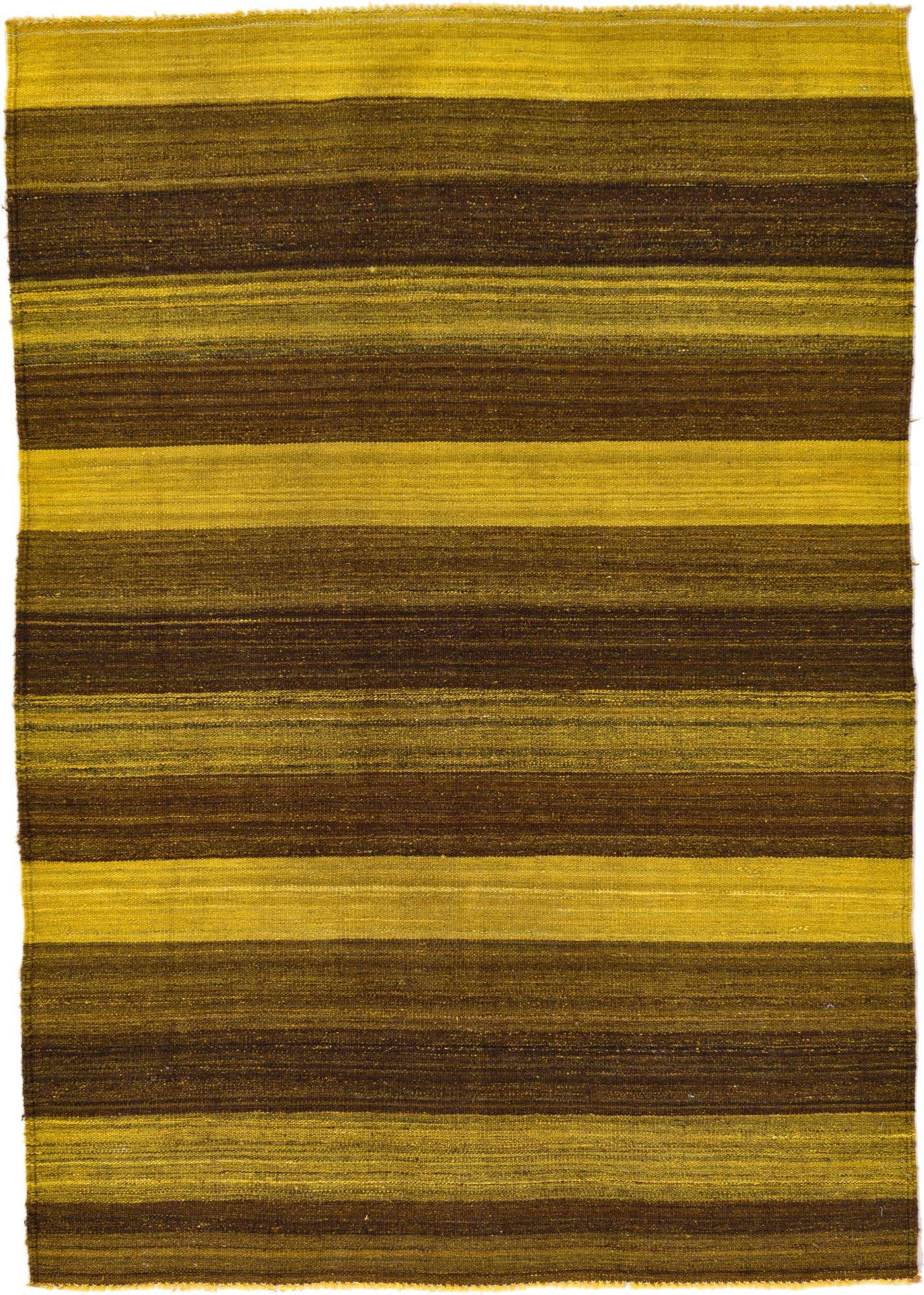 4' 2 x 5' 10 Hand Woven Kilim Afghan Wool Rug