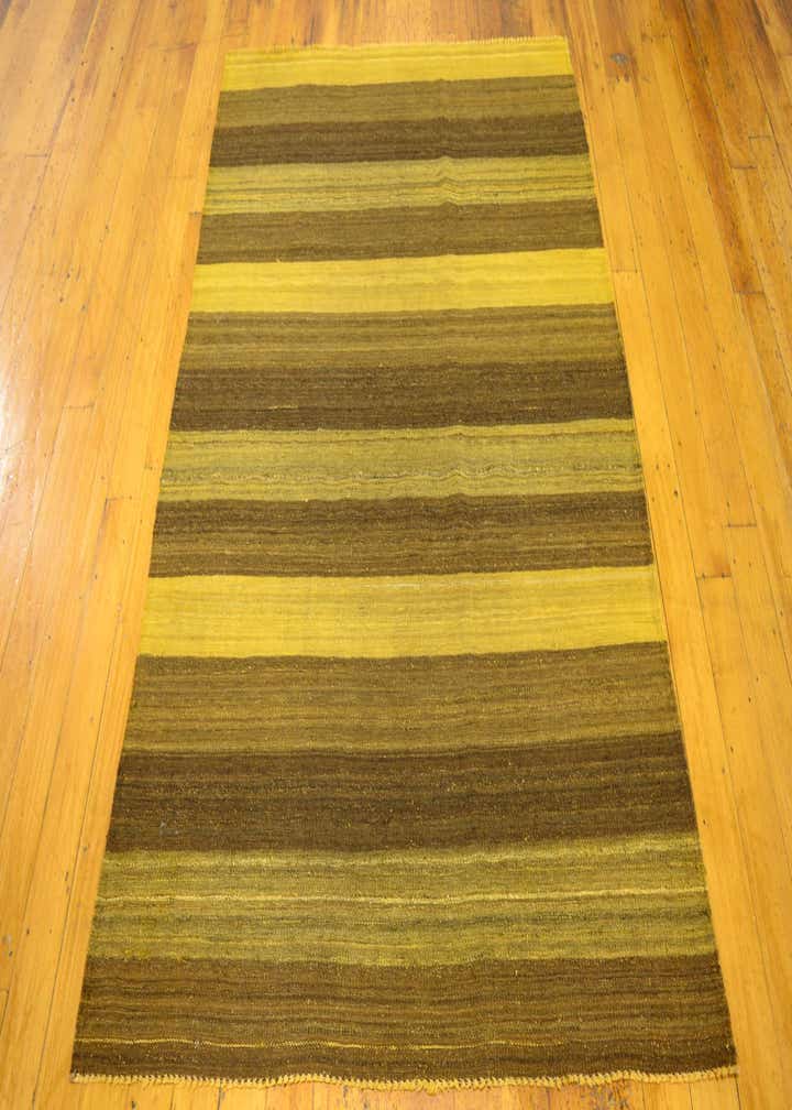 4' 2 x 5' 10 Hand Woven Kilim Afghan Wool Rug