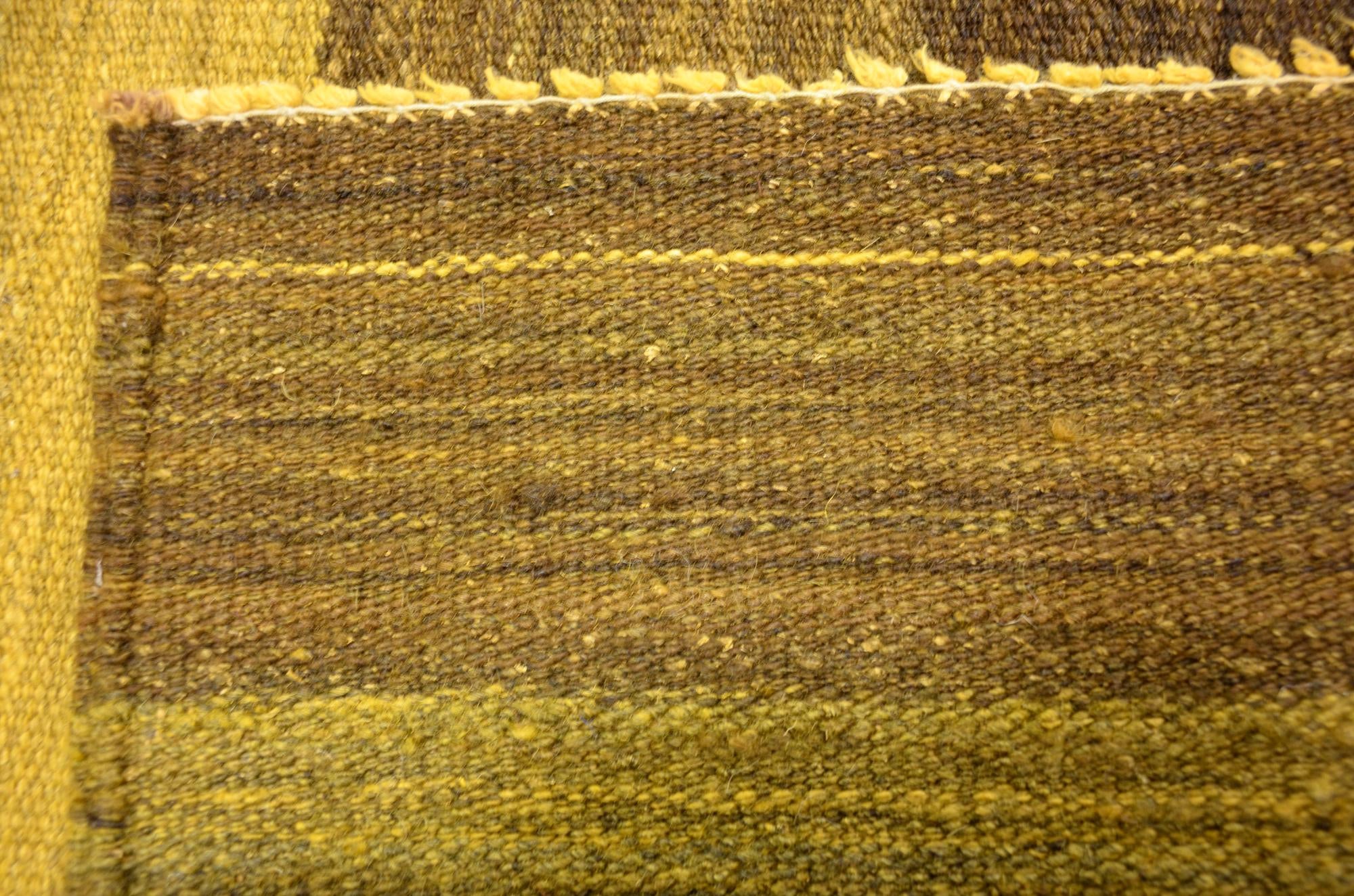 4' 2 x 5' 10 Hand Woven Kilim Afghan Wool Rug