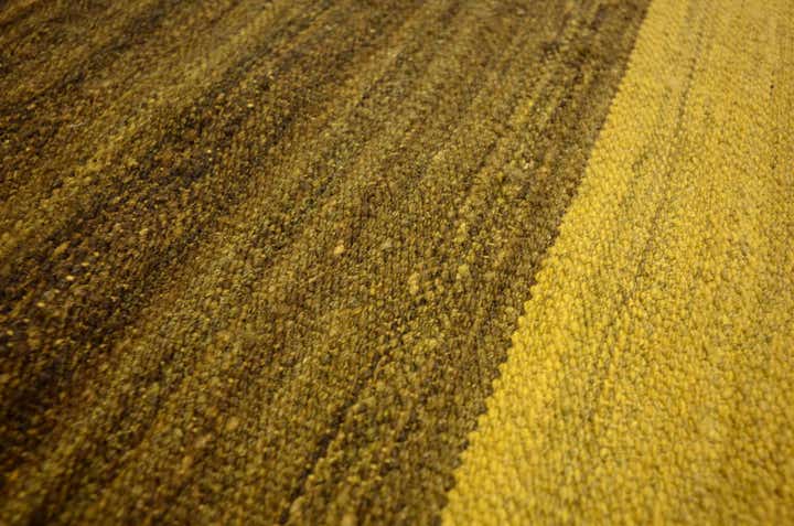 5' 3 x 6' 9 Hand Woven Kilim Afghan Wool Rug