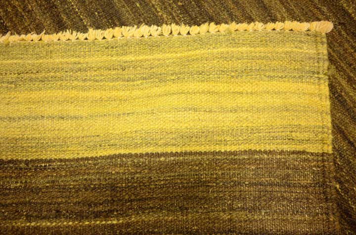 5' 3 x 6' 9 Hand Woven Kilim Afghan Wool Rug