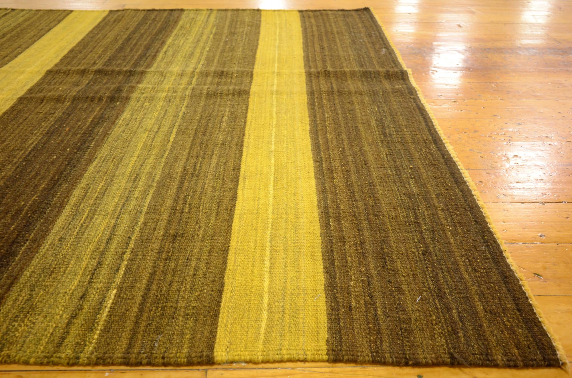 4' 2 x 5' 11 Hand Woven Kilim Afghan Wool Rug