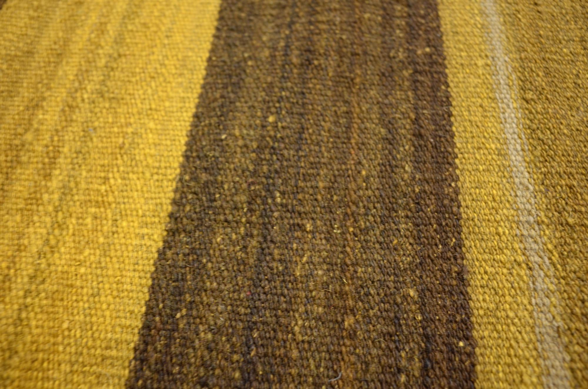 5' 2 x 6' 10 Hand Woven Kilim Afghan Wool Rug