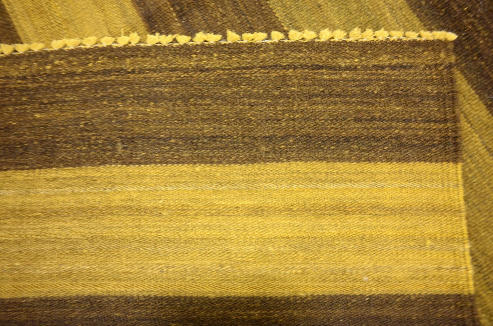5' 2 x 6' 10 Hand Woven Kilim Afghan Wool Rug