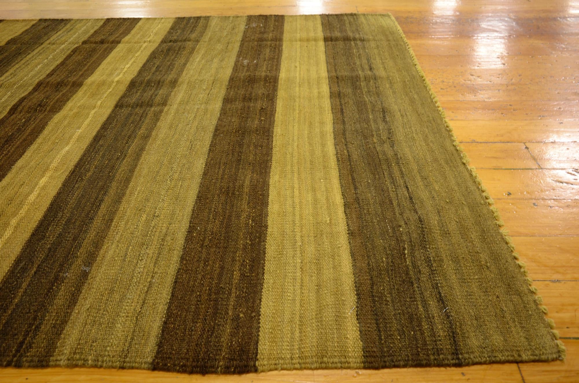 4' 2 x 5' 7 Hand Woven Kilim Afghan Wool Rug