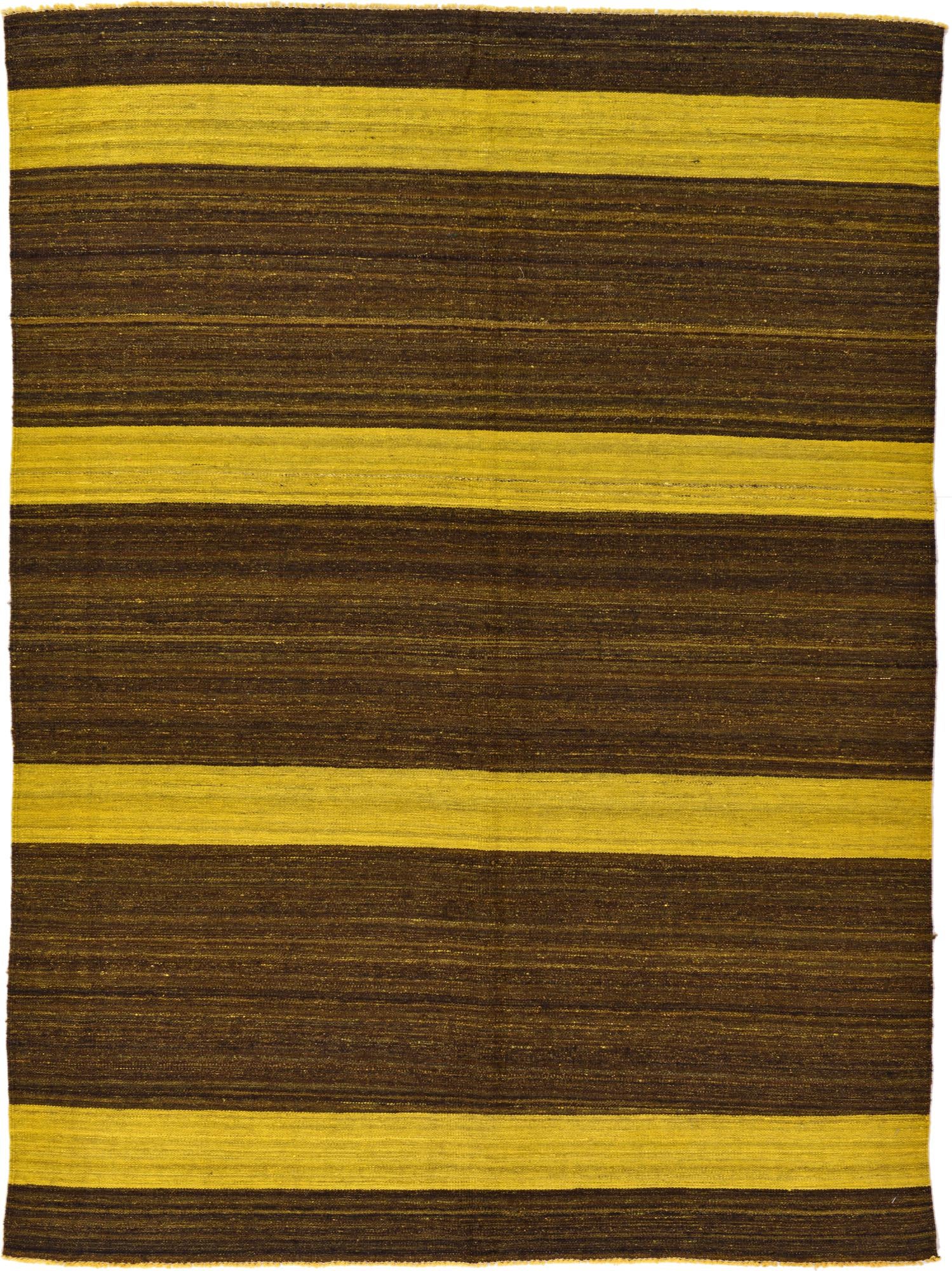 5' 6 x 7' 6 Hand Woven Kilim Afghan Wool Rug