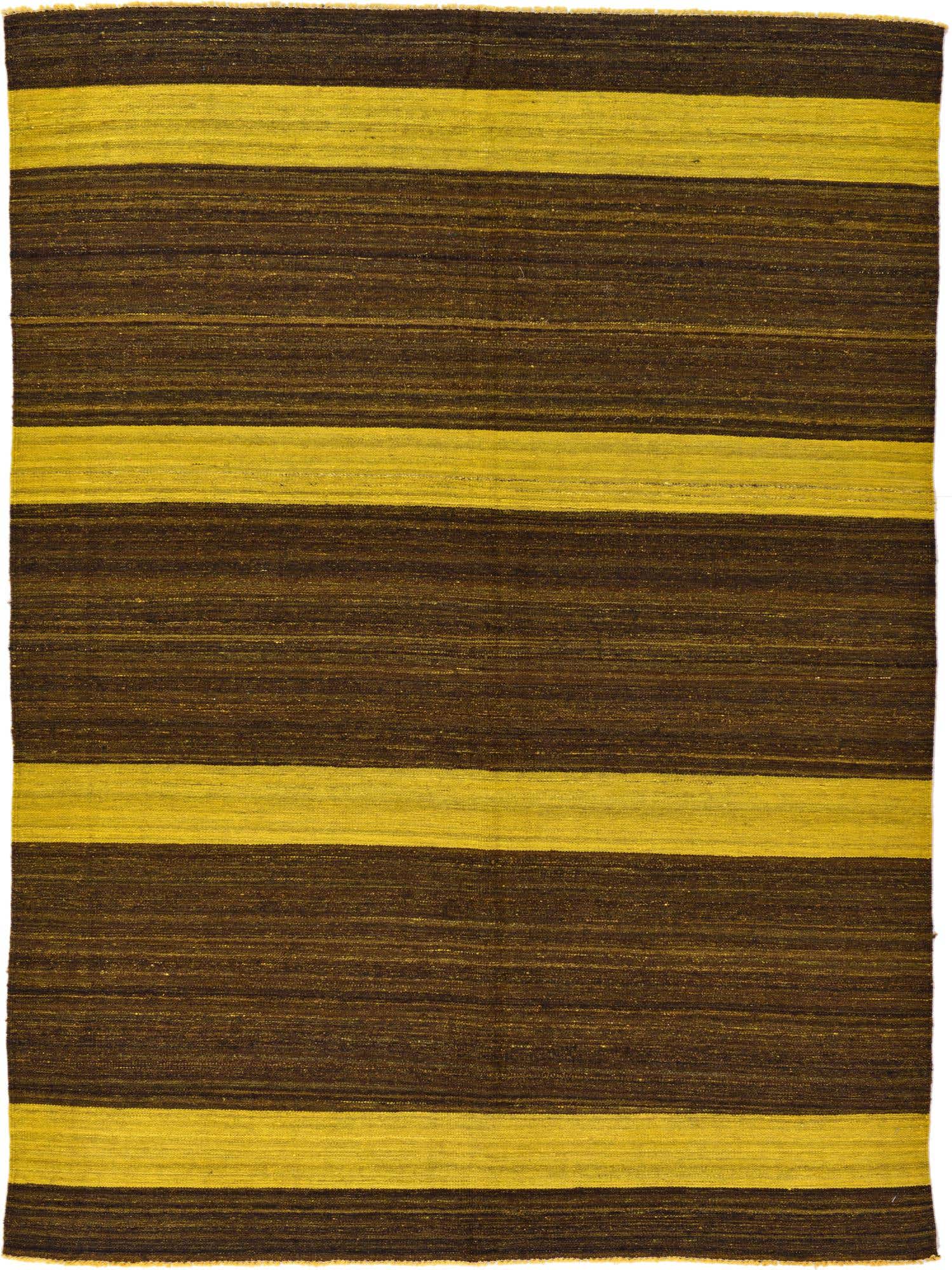 5' 6 x 7' 6 Hand Woven Kilim Afghan Wool Rug