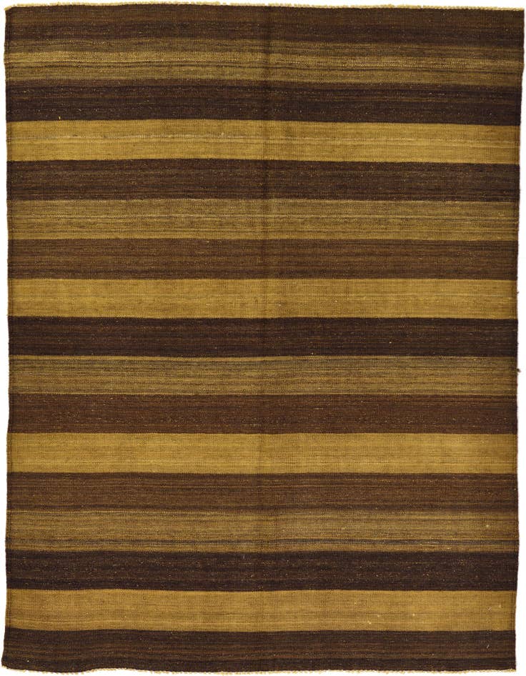 Detail image of 5' x 6' 9 Hand Woven Kilim Afghan Wool Rug