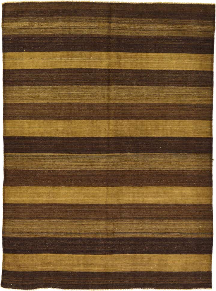 5' x 6' 9 Hand Woven Kilim Afghan Wool Rug