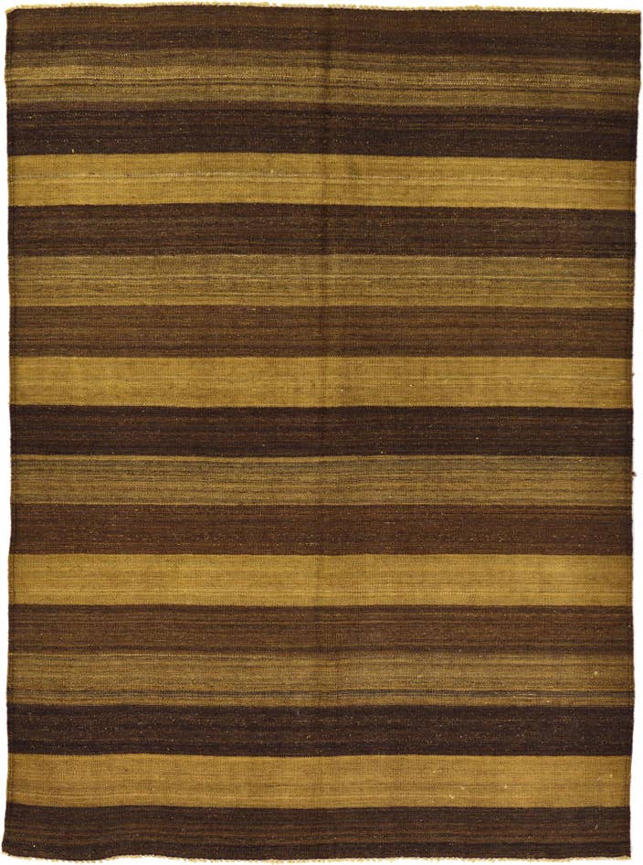 Detail image of 5' x 6' 9 Hand Woven Kilim Afghan Wool Rug