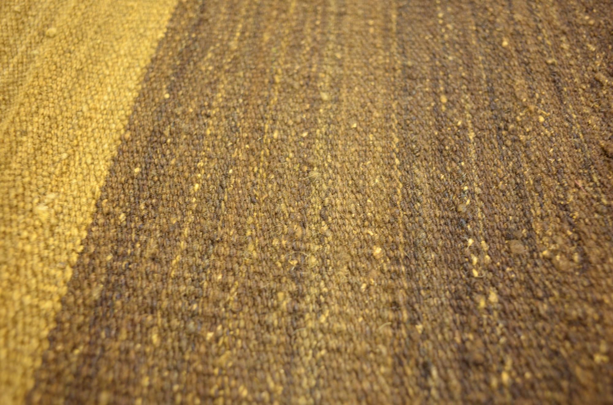 5' 2 x 6' 9 Hand Woven Kilim Afghan Wool Rug